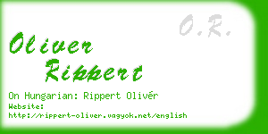oliver rippert business card